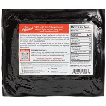 Kiolbassa Classic Chorizo, Brick, 12 oz