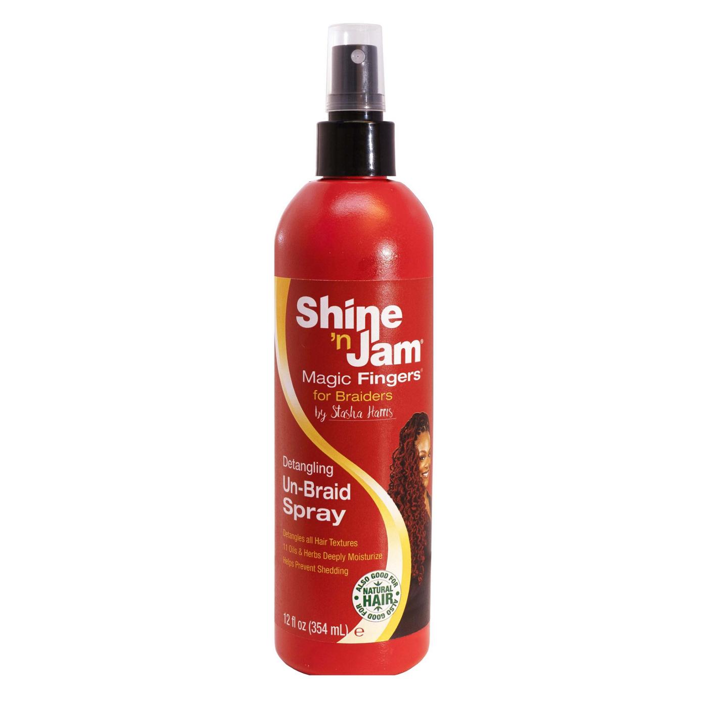 Ampro Shine 'n Jam Magic Fingers Detangling Un-Braid Spray; image 1 of 2