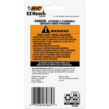 BIC EZ Reach Lighters, 2 pk