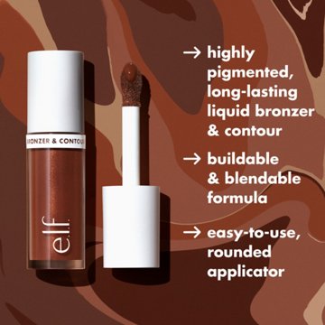 e.l.f. Camo Liquid Bronzer - Light, 0.13 oz