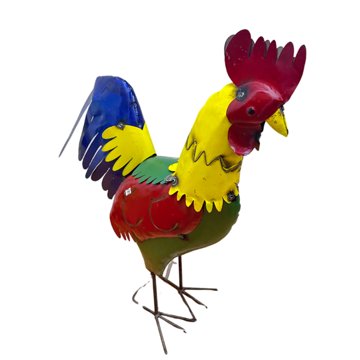 Creative Decor Sourcing Classic Rooster Metal Garden Statue