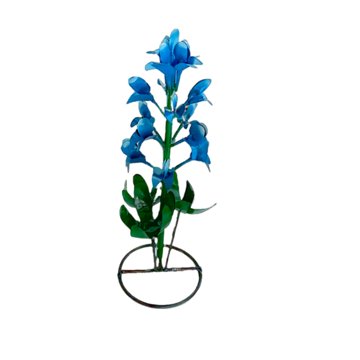 Creative Decor Sourcing Bluebonnet Metal Garden Statue, Small