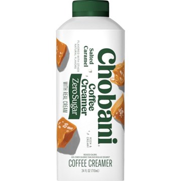 Chobani Zero Sugar Liquid Coffee Creamer - Salted Caramel , 24 oz