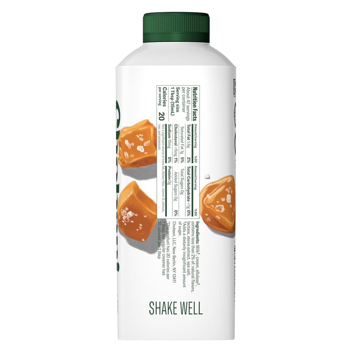 Chobani Zero Sugar Liquid Coffee Creamer - Salted Caramel ; image 4 of 4