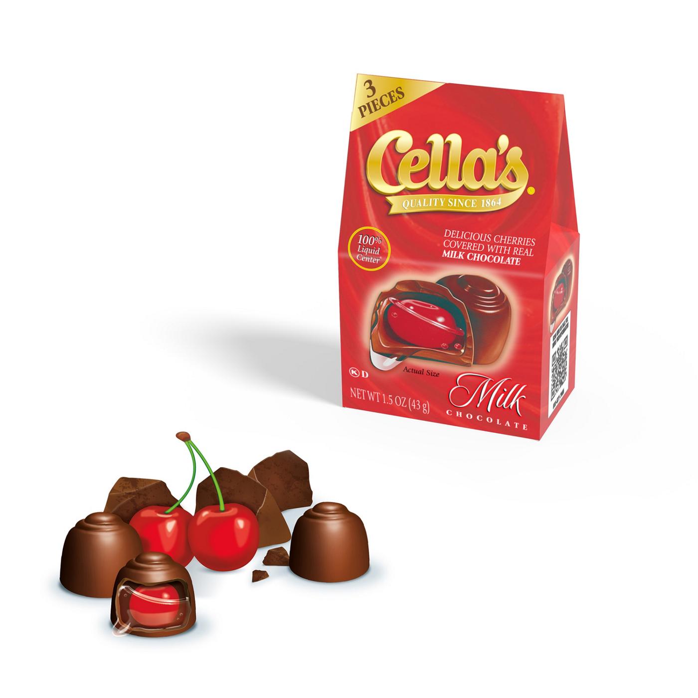 Cella's Milk Chocolate Covered Cherries, 3 pc; image 2 of 3