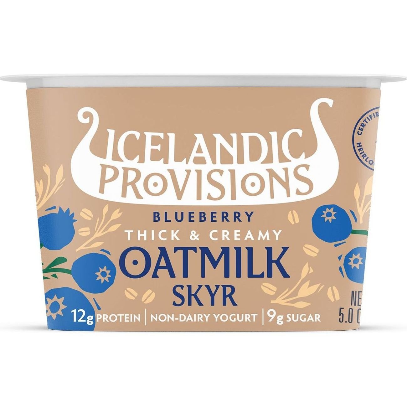Icelandic Provisions Oatmilk Skyr - Blueberry - Shop Yogurt at H-E-B