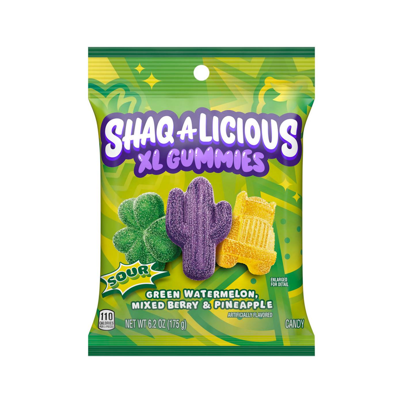 Shaq-A-Licious XL Sour Gummies Candy; image 1 of 6