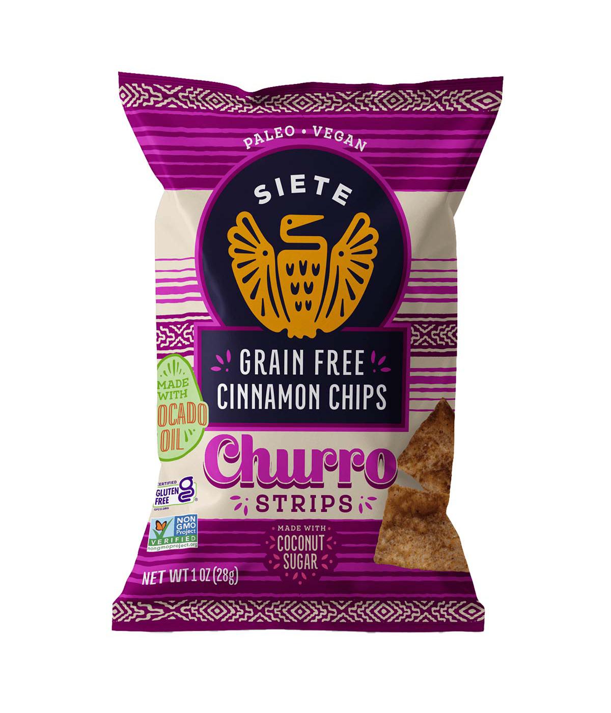 Siete Grain Free Cinnamon Chips Churro Strips; image 1 of 2