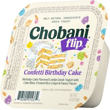 Chobani Flip Low-Fat Greek Yogurt - Confetti Birthday Cake