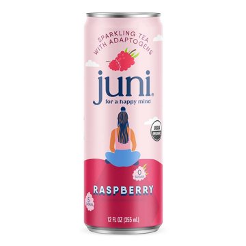 Juni Sparkling Adaptogen Tea - Raspberry, 12 oz