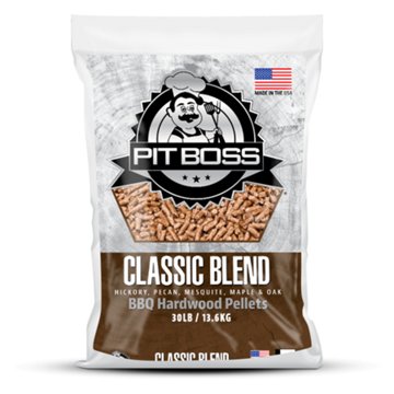 Pit Boss Classic Blend BBQ Hardwood Pellets, 30 lbs