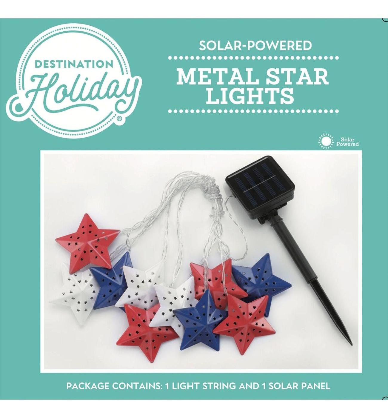 Destination Holiday Metal Stars String Lights; image 1 of 3