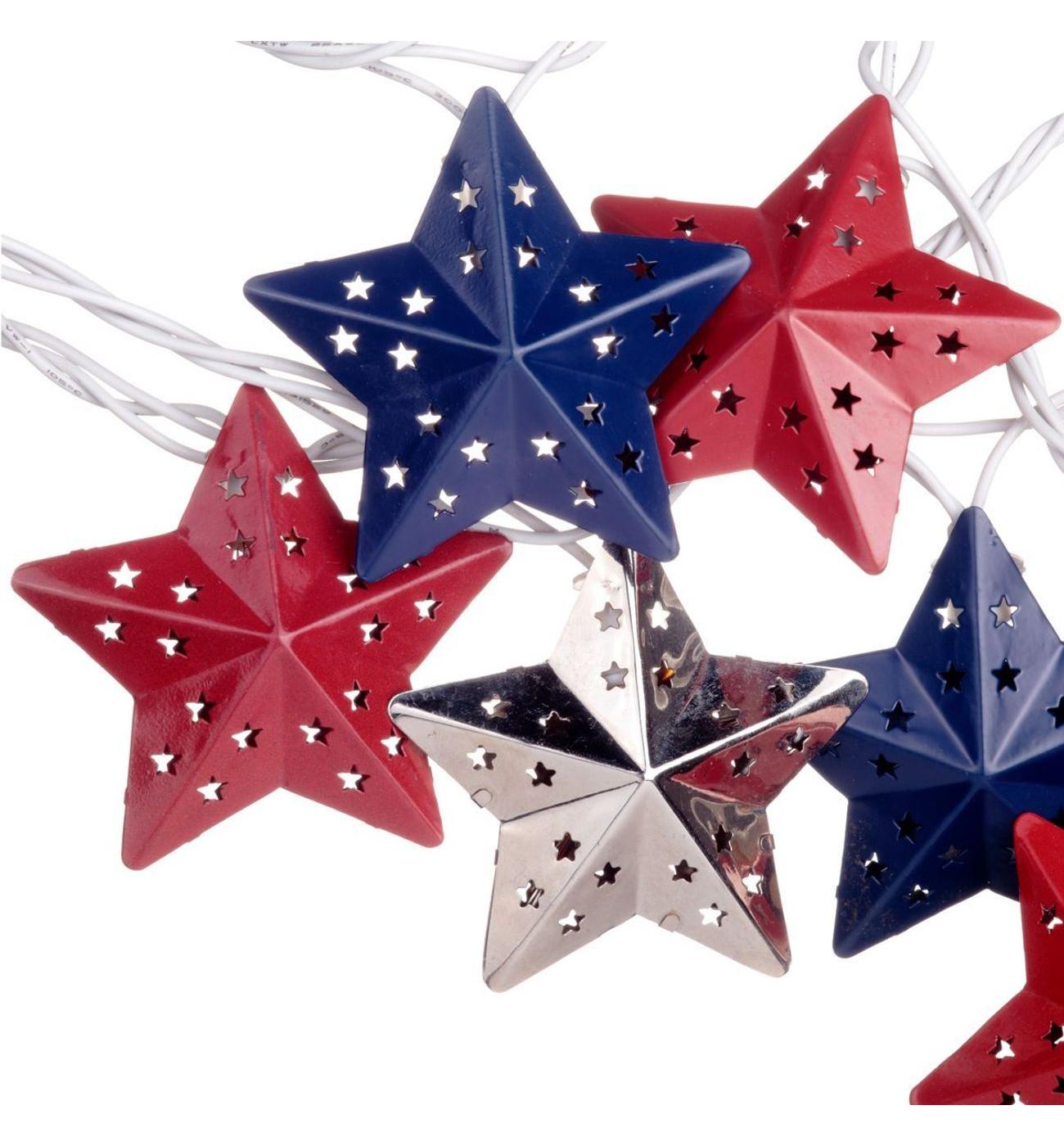 Destination Holiday Metal Stars String Lights; image 2 of 3