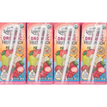 Lakewood Littles Organic Fruit Punch 8 pk Juice Boxes