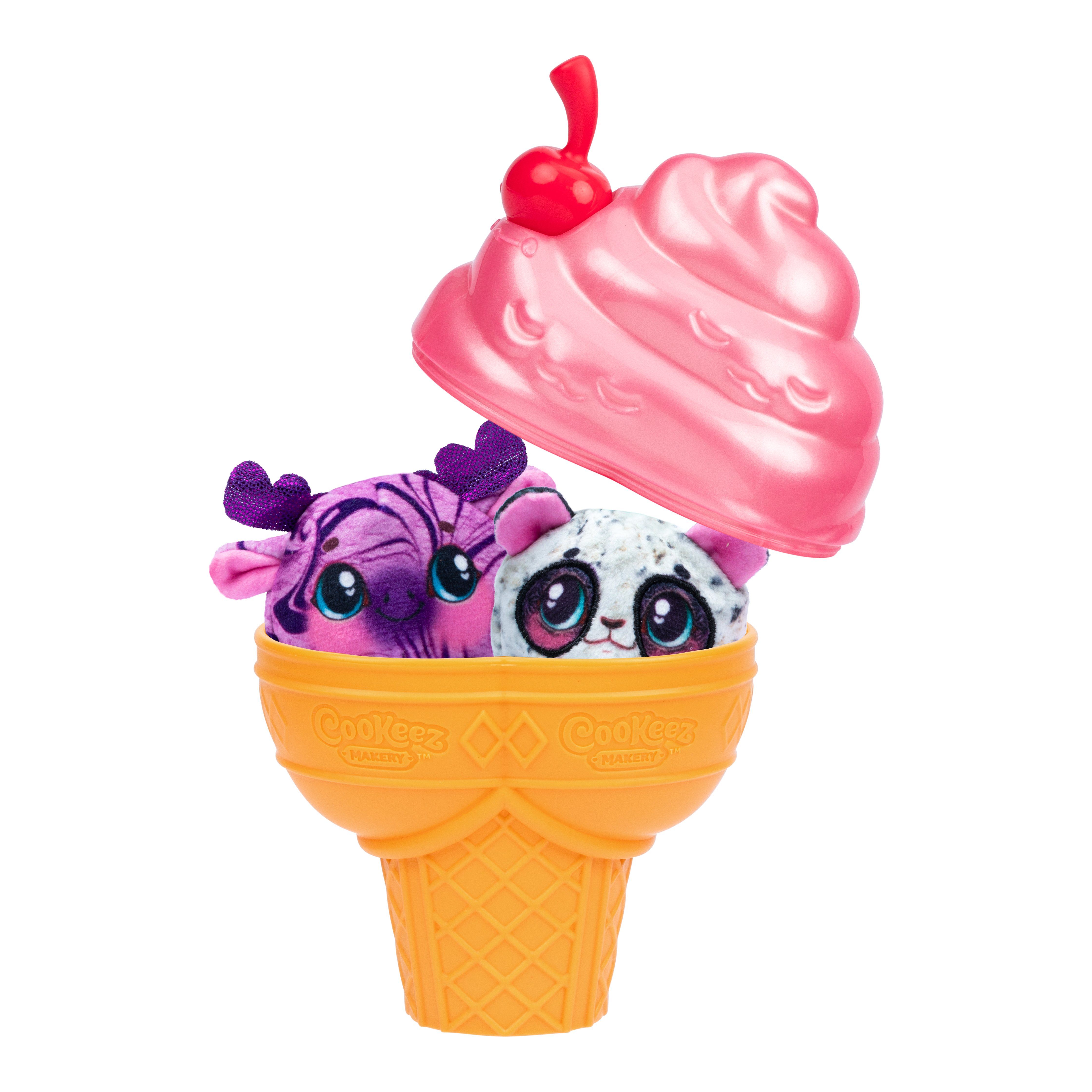 Boîte Collector Cookeez Makery Yum Yumz S2 En Forme De Crème Glacée - Contient 6 Peluches Surprises + Autocollants - Rangement Et Affichage - 9