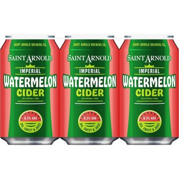 Saint Arnold Imperial Watermelon Cider 6 pk Cans, 12 oz