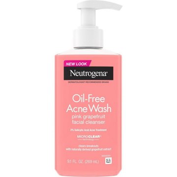 Neutrogena Oil Free Acne Facial Cleanser with Salicylic Acid - Pink Grapefruit