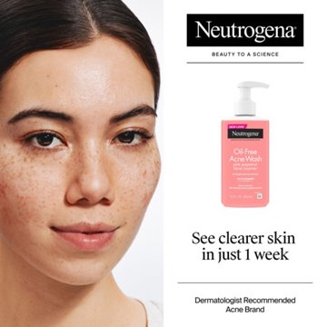 Neutrogena Oil Free Acne Facial Cleanser with Salicylic Acid - Pink Grapefruit