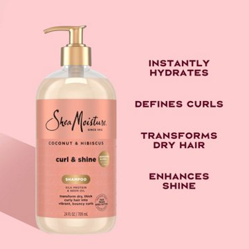 SheaMoisture Curl & Shine Shampoo - Coconut & Hibiscus