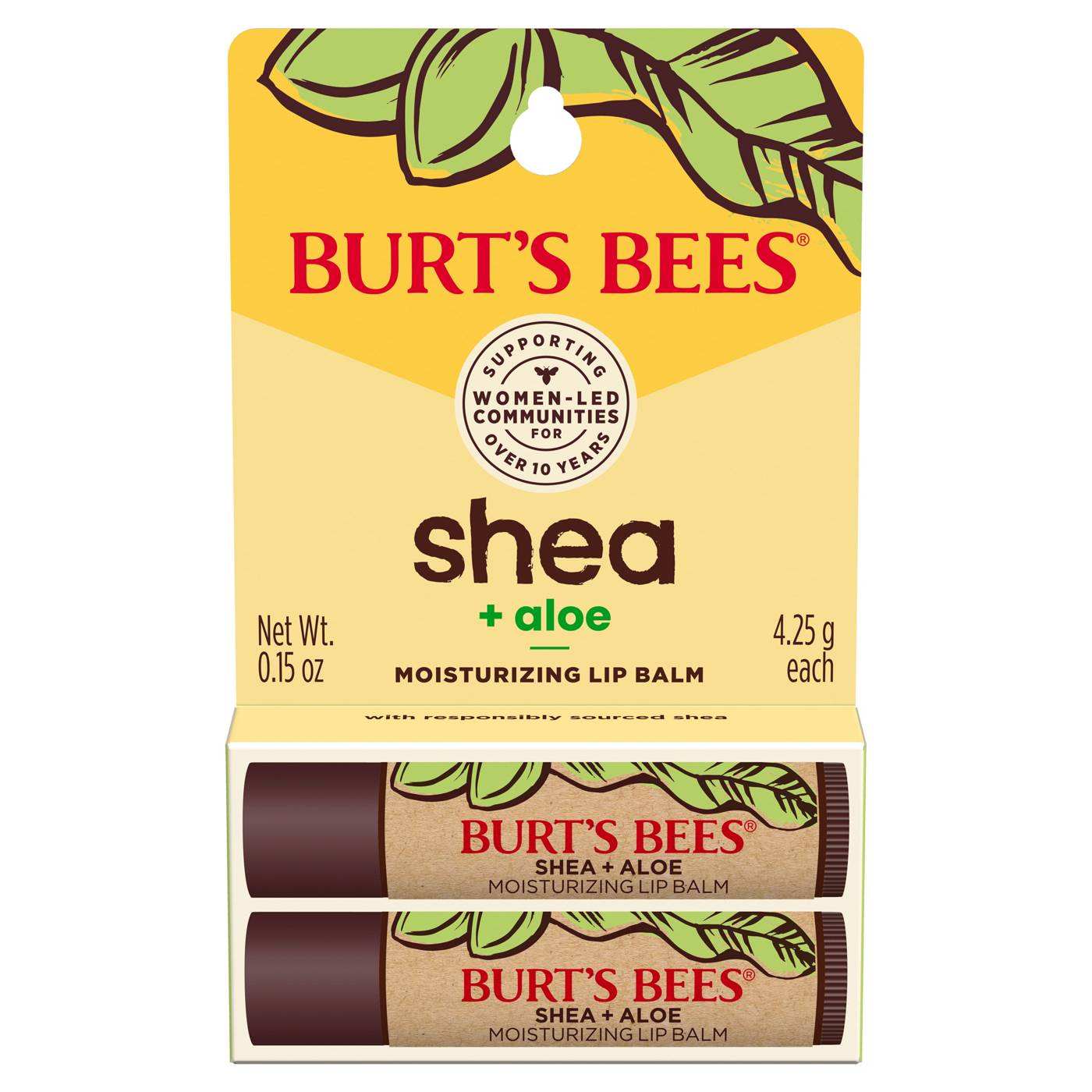 Burt's Bees Shea + Aloe Moisturizing Lip Balm; image 1 of 2