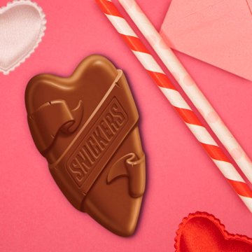 Snickers Heart Valentine's Candy