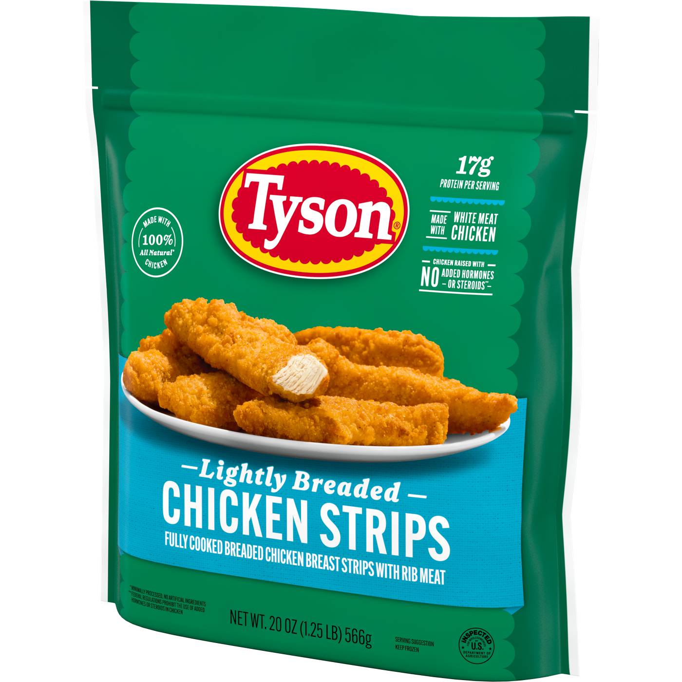 Tyson Fully Cooked Frozen Lightly Breaded Chicken Strips; image 2 of 4