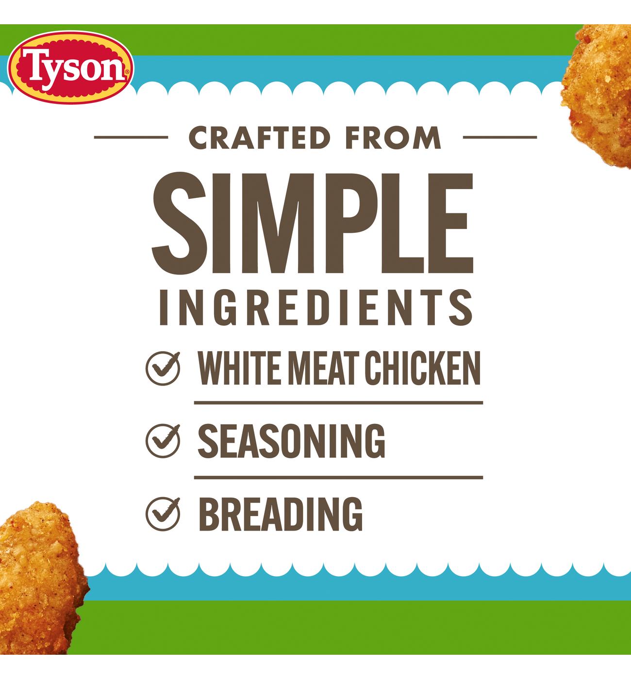 Tyson Lightly Breaded Boneless Chicken Bites; image 3 of 12