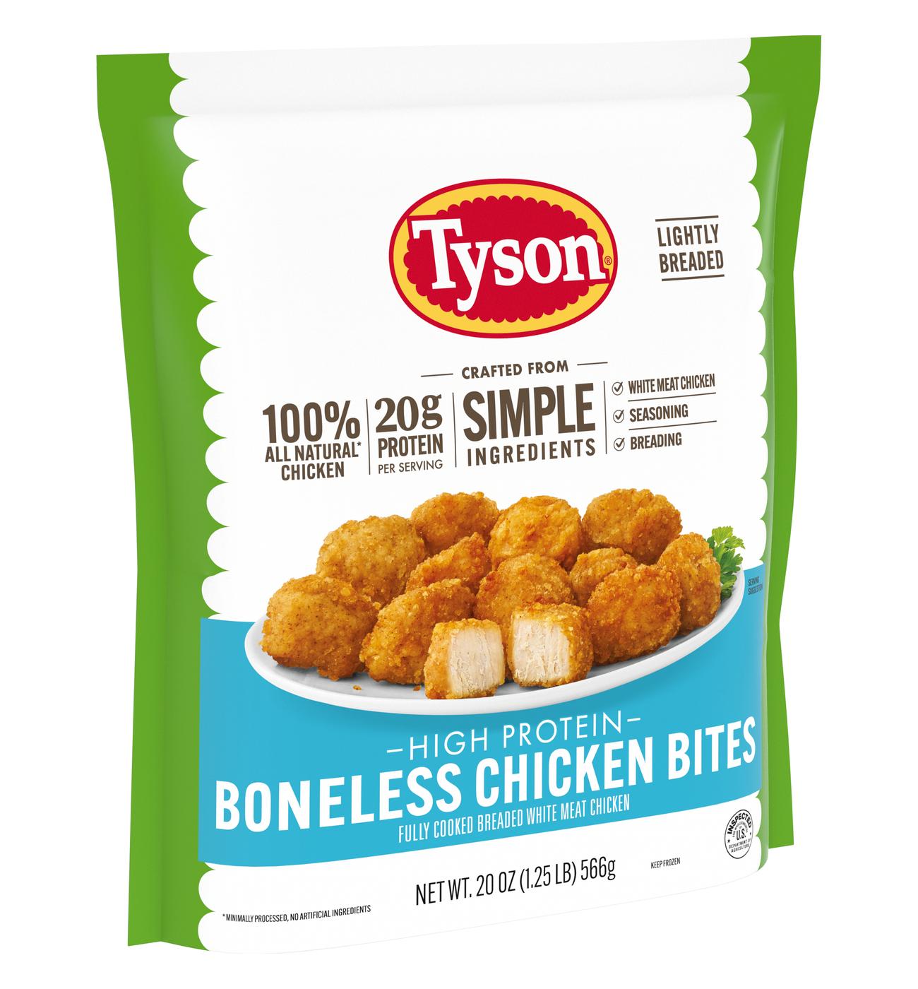 Tyson Lightly Breaded Boneless Chicken Bites; image 11 of 12
