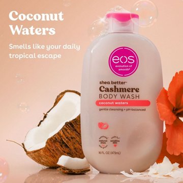 eos Shea Better Cashmere Body Wash - Coconut Waters, 16 oz