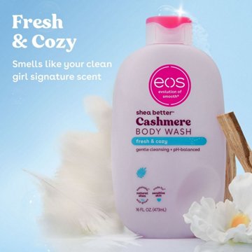 eos Shea Better Cashmere Body Wash - Fresh & Cozy, 16 oz