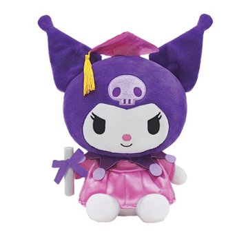 Squishmallows Sanrio Kuromi Graduation Plush, 9.5"