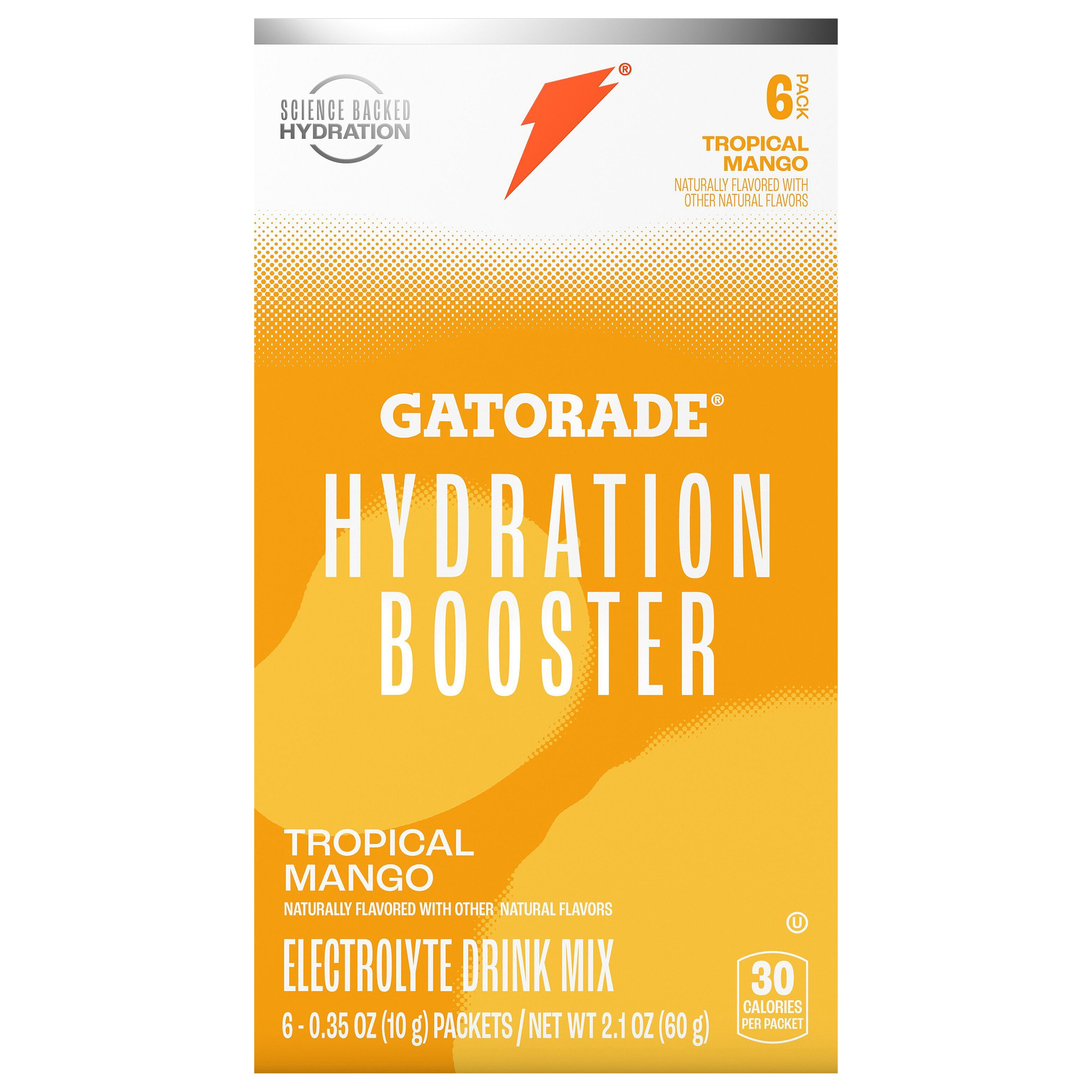 Gatorade Hydration Booster Electrolyte Drink Mix Packets - Tropical ...