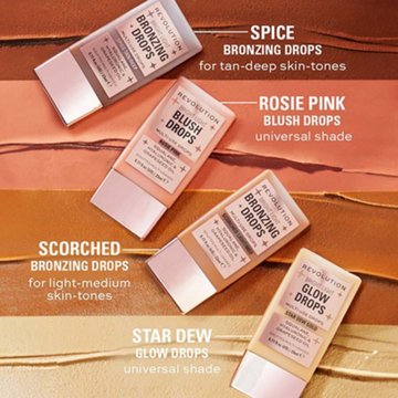 Makeup Revolution Bright Light Glow Drops - Star Dew Gold