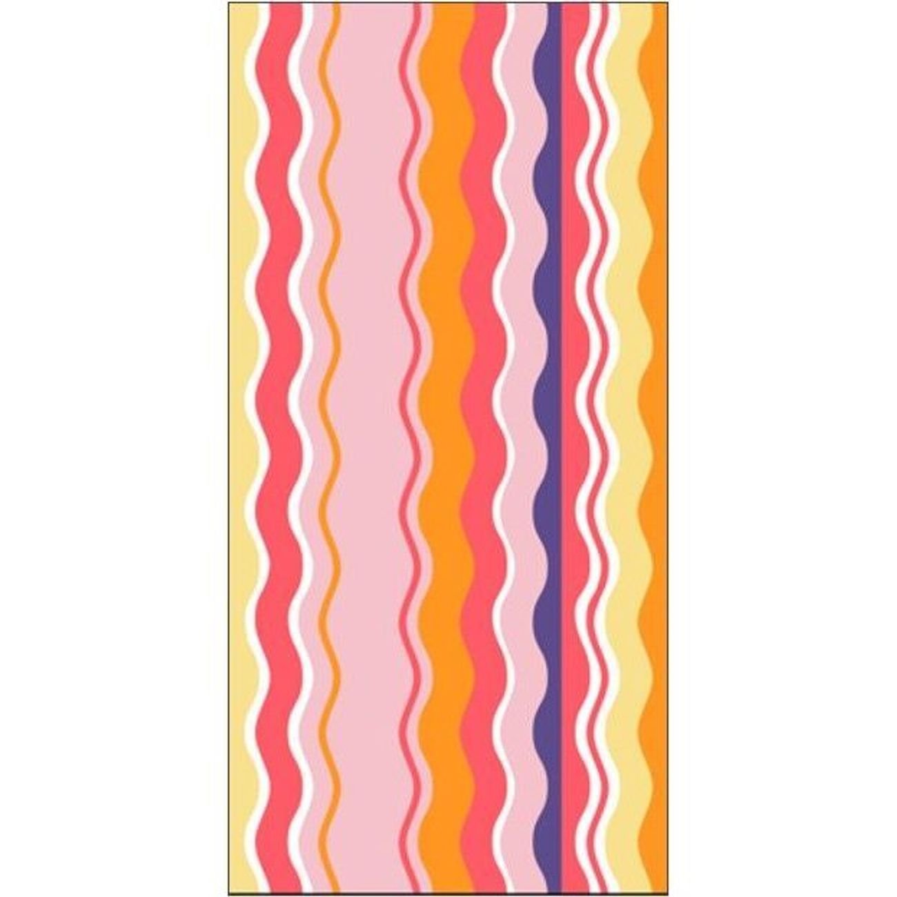 Aperturee Minimally Pink Returnees Coral Round Beach Towel