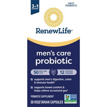 Renew Life Men's Care Daily Probiotic Capsules