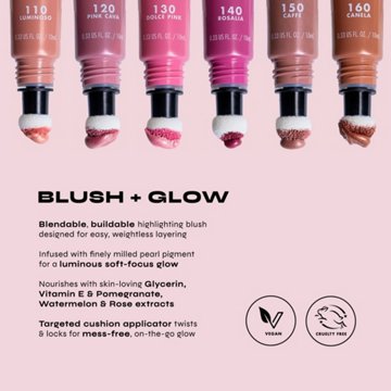 Milani Cheek Kiss Liquid Blush & Glow - Pink Cava