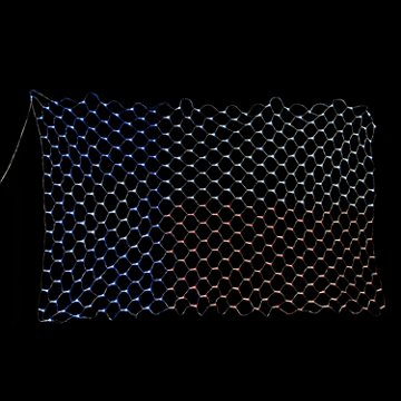 Destination Holiday Texas Flag Light Curtain, 6.5' x 3.2'