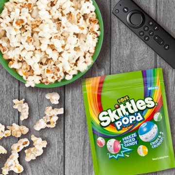 Skittles POP'd Sour Freeze Dried Candy, 5.5 oz