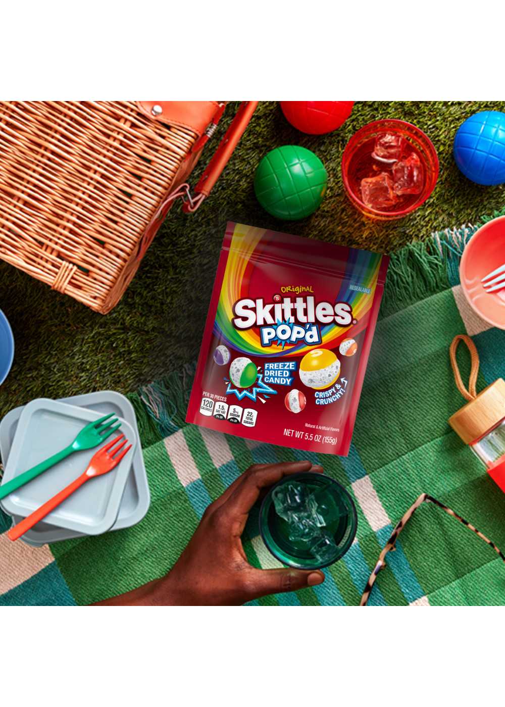 Skittles POP'D Originals Freeze Dried Candy; image 3 of 7