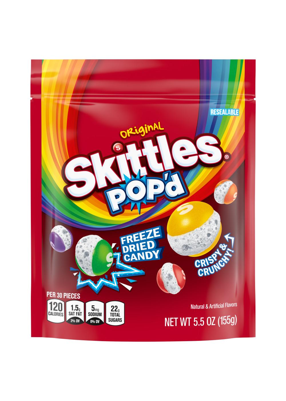 Skittles POP'D Originals Freeze Dried Candy; image 7 of 7