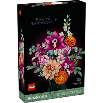 LEGO Botanicals Pretty Pink Flower Bouquet Set, 749 pc