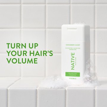 Native Travel Size Volumizing Shampoo - Cucumber & Mint