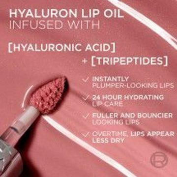 L'Oréal Paris Plump Ambition Hyaluronic Lip Oil - Cristal Clear