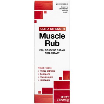 Mentholatum Ultra Strength Pain Relieving Muscle Rub Cream, 4 oz