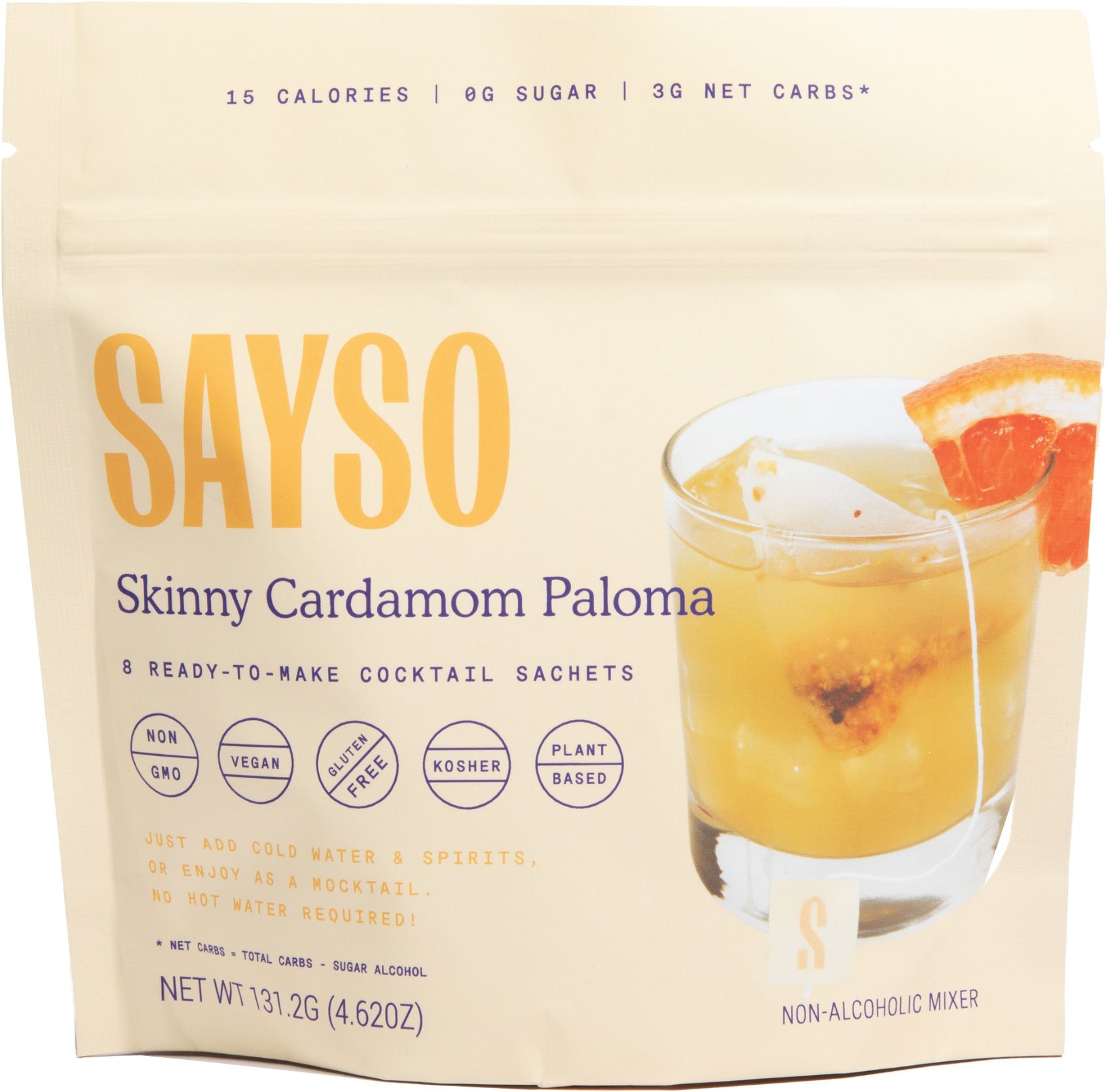 Sayso Skinny Cardamom Paloma Ready-to-Make Sachets, 8 ct | Central ...