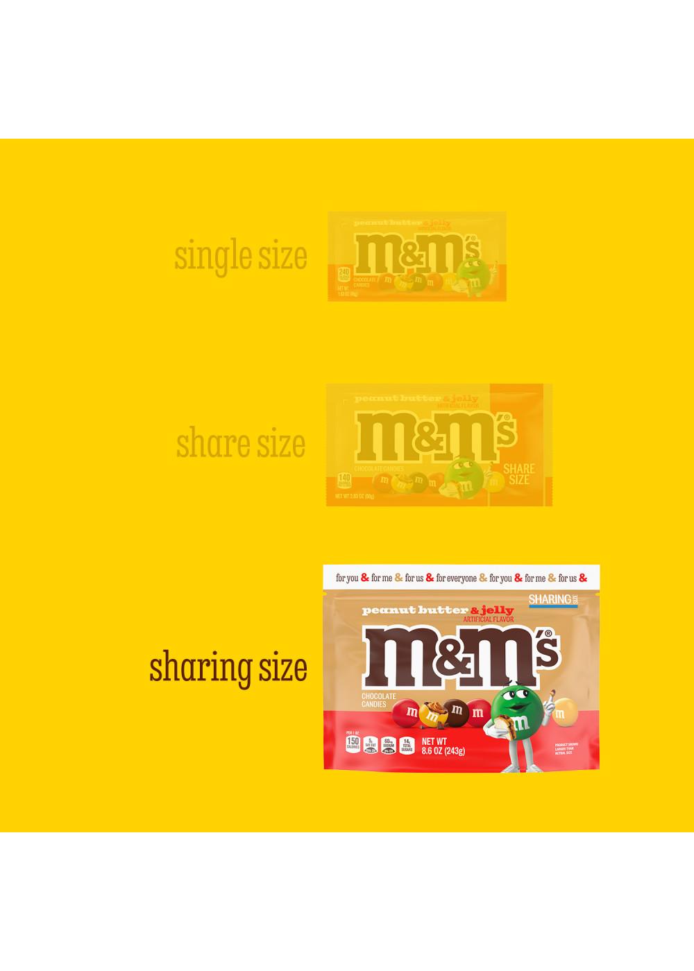 M&M'S Peanut Butter & Jelly Candy - Sharing Size; image 6 of 7