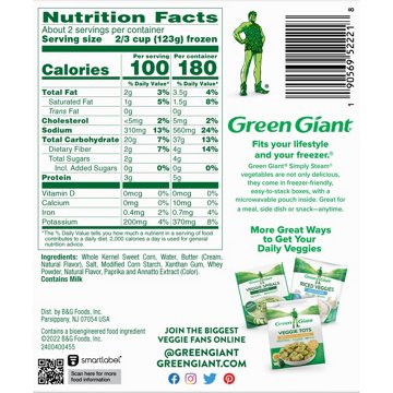 Green Giant Simply Steam Corn & Butter Sauce