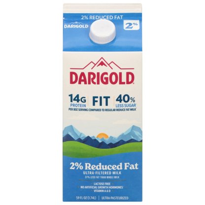 【milk】 LALA Ultra-Pasteurized Lactose Free Reduced Fat Milk, 32-oz