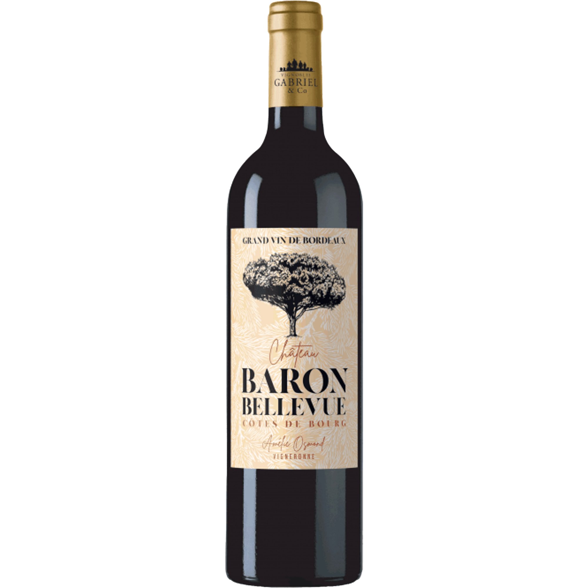 Château Baron Bellevue Côtes de Bourg Bordeaux Red, 750 mL
