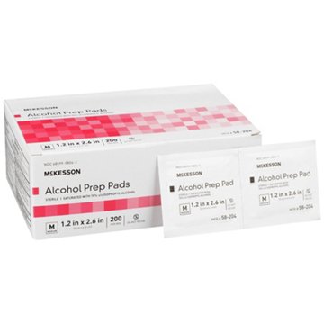 McKesson Alcohol Prep Pads, 200 ct